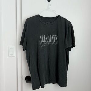 ALLSAINTS Gray Short Sleeve Tee | Oversized Medium